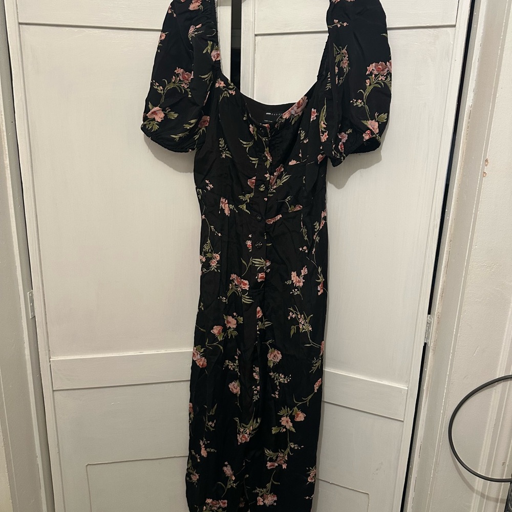 Floral Puff Sleeve Dress